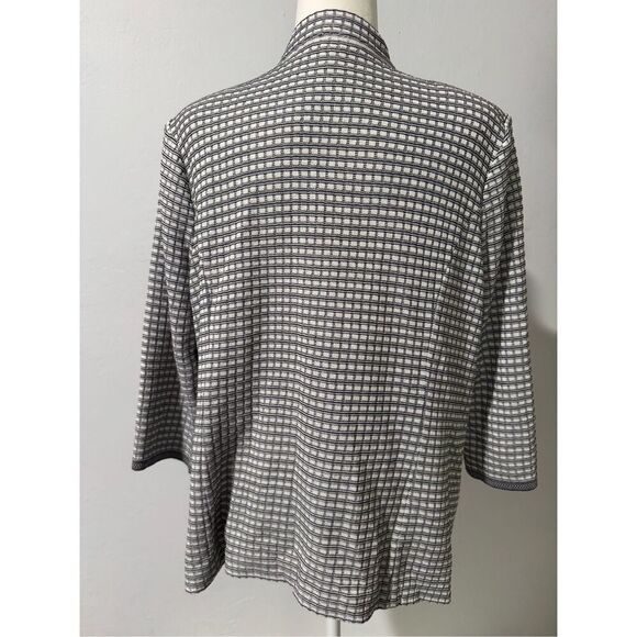 Ming Wang one button front cardigan textured size L - Picture 5 of 6